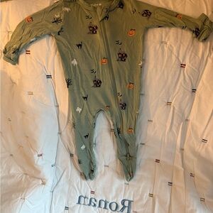 Green Halloween-Themed Kids One Piece